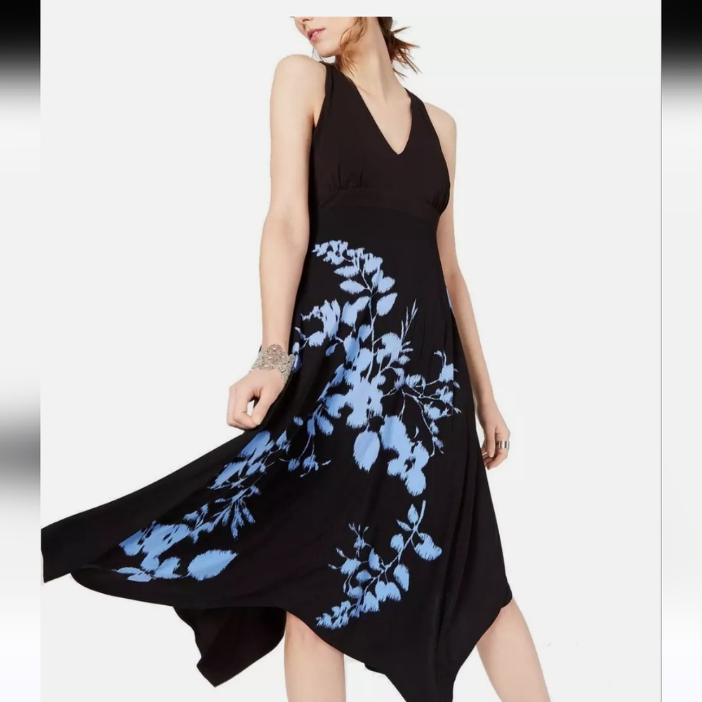 International Concepts INC Floral Cutout-Back Dress